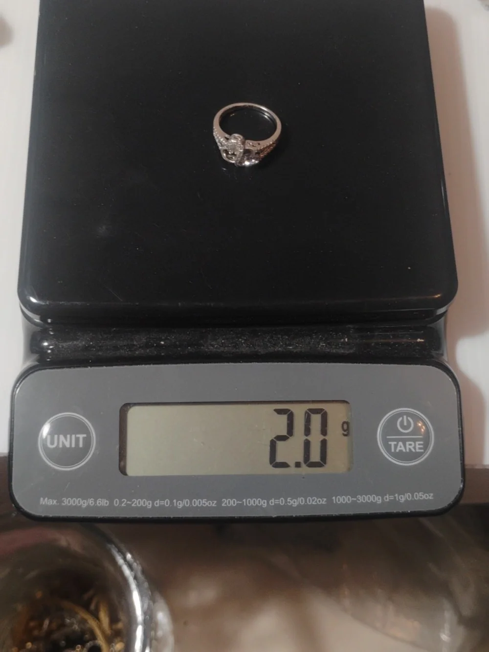 925 Sterling Silver Stamped Double Heart Ring Size 6.75 - Picture 6 of 6